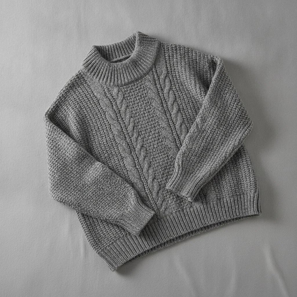 Oversize Triko Kazak - Gri
